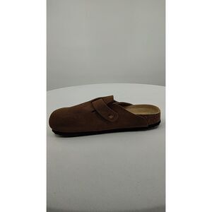 Quince Water Repellent Suede Clog Mule Tan Shoes 9